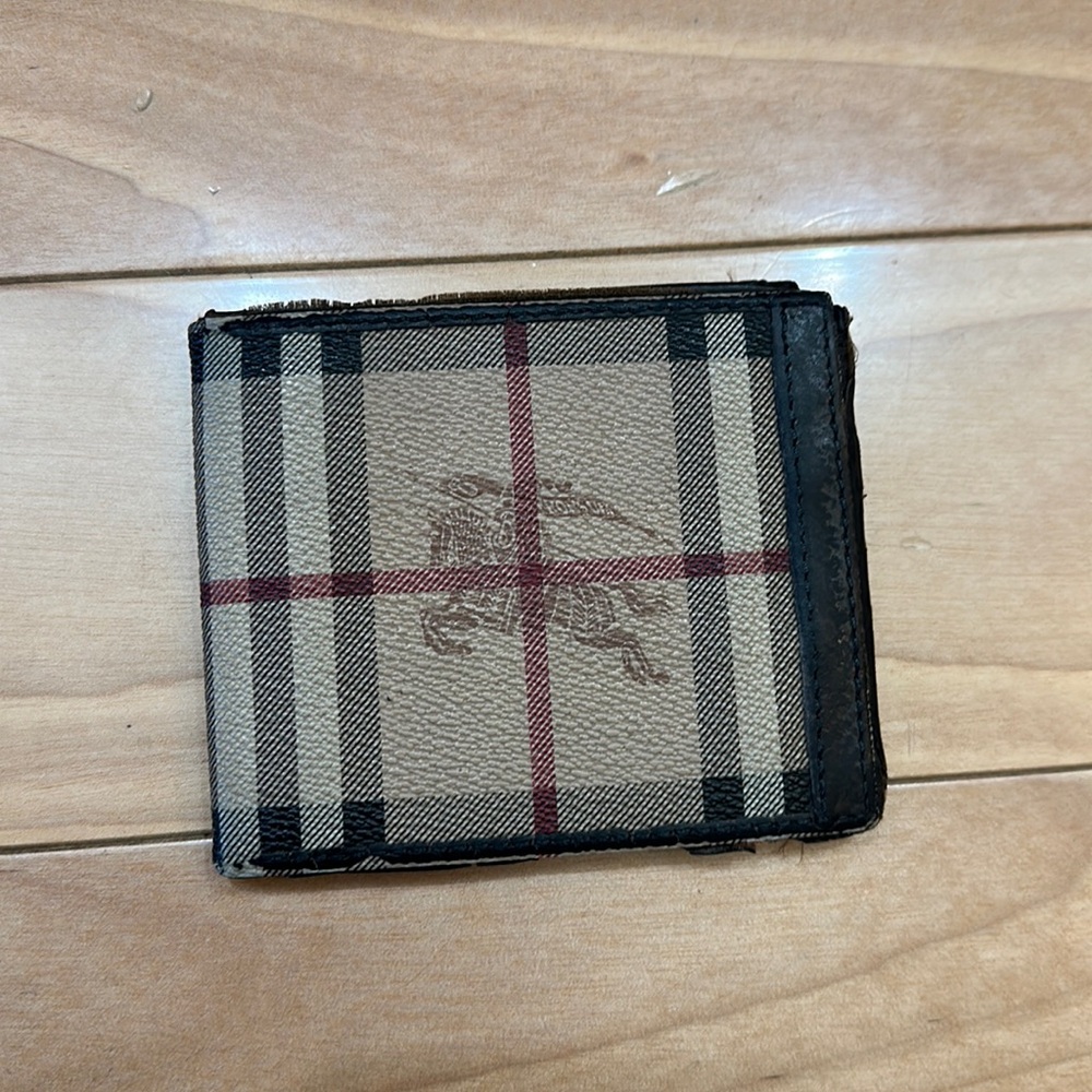 Burberry check wallet